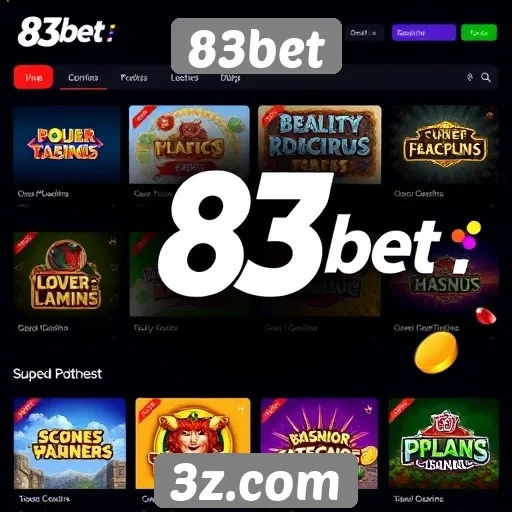 Comparativo de jogos disponíveis na plataforma 83bet