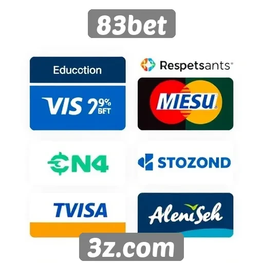 Métodos de pagamento suportados pelo 83bet