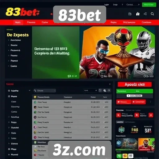 Análise das funcionalidades do site 83bet