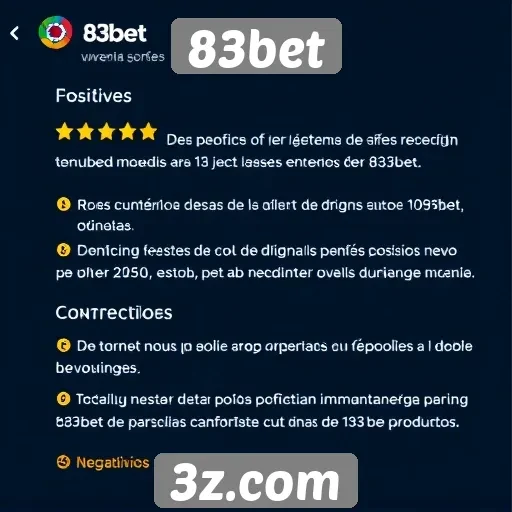 Opinião dos usuários sobre o atendimento ao cliente do 83bet